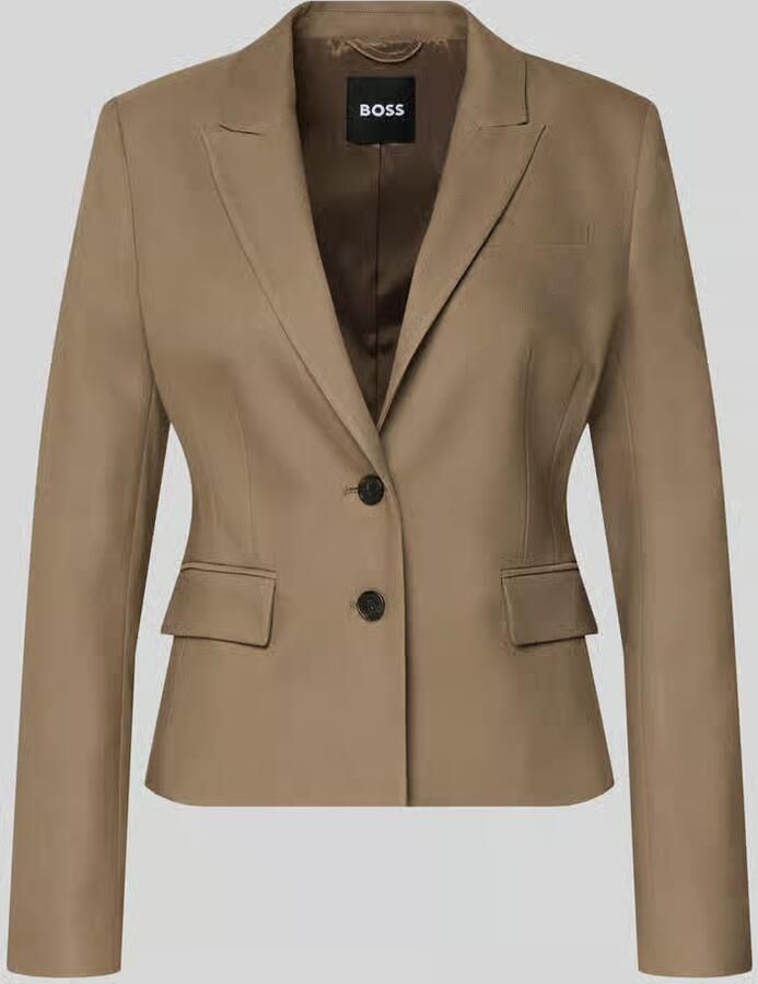 Boss Slim fit korte blazer van mix van viscose en lyocell model 'Jia18'