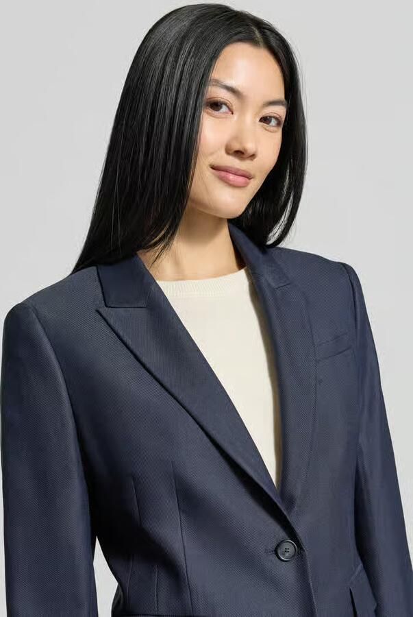 Boss Slim fit korte blazer van mix van viscose en lyocell model 'Jia18'