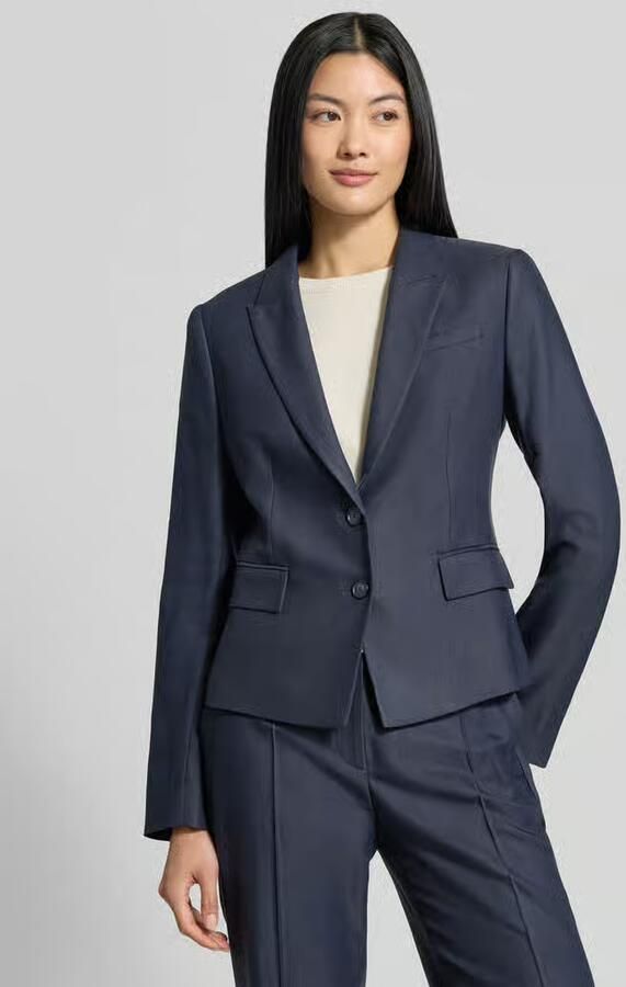 Boss Slim fit korte blazer van mix van viscose en lyocell model 'Jia18' - Foto 2