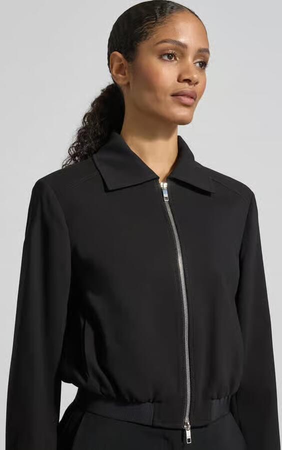 Boss Slim fit korte blazer van pure viscose model 'JOCALENA' - Foto 2