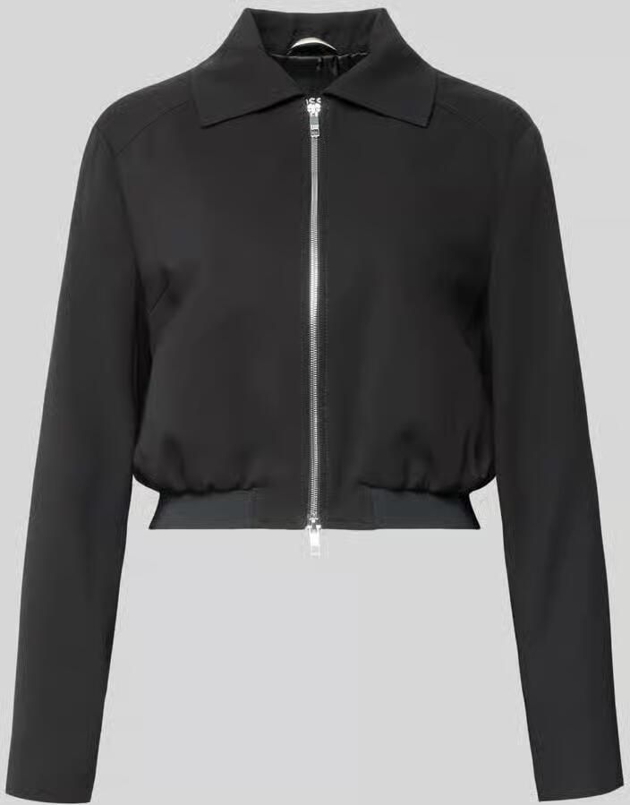 Boss Slim fit korte blazer van pure viscose model 'JOCALENA'