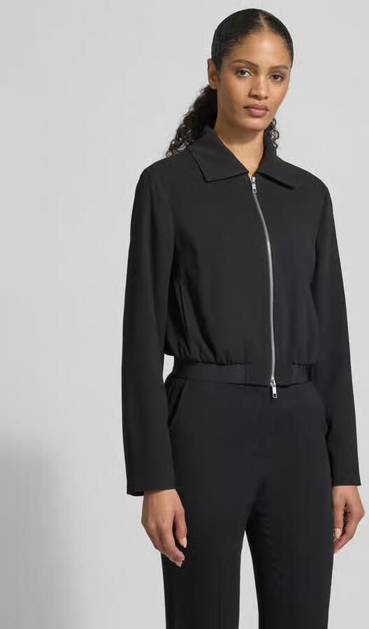Boss Slim fit korte blazer van pure viscose Model 'JOCALENA' - Foto 3