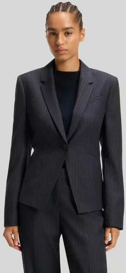 Boss Slim fit korte blazer van zuivere scheerwol - Foto 2