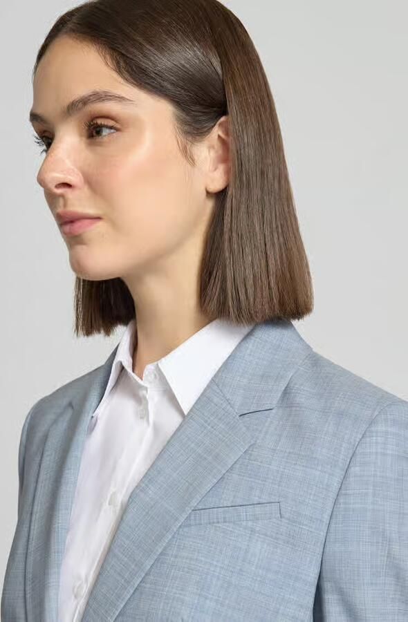 Boss Slim fit korte blazer van zuivere scheerwol Model 'JIA9'