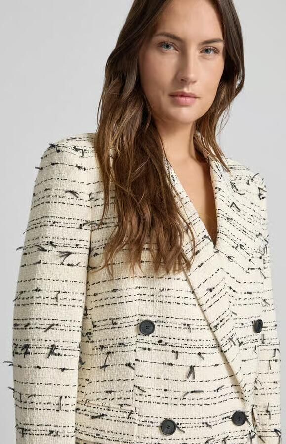 Boss Slim fit lange blazer van katoenmix model 'JALETO9' - Foto 2
