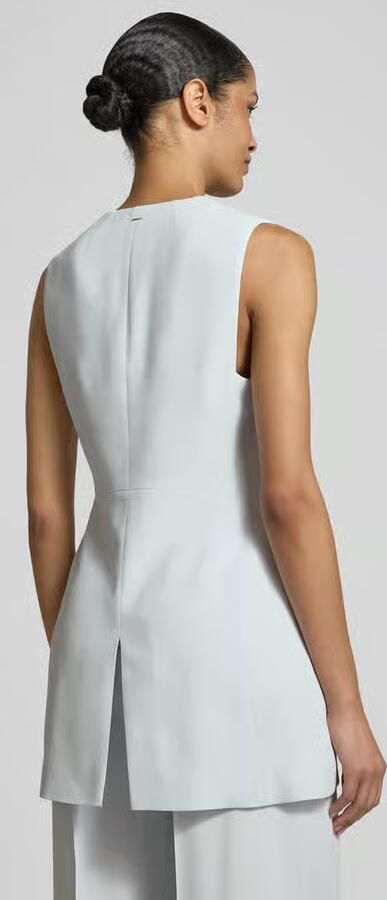 Boss Slim fit lange blazer zonder mouwen model 'JULINIAL'