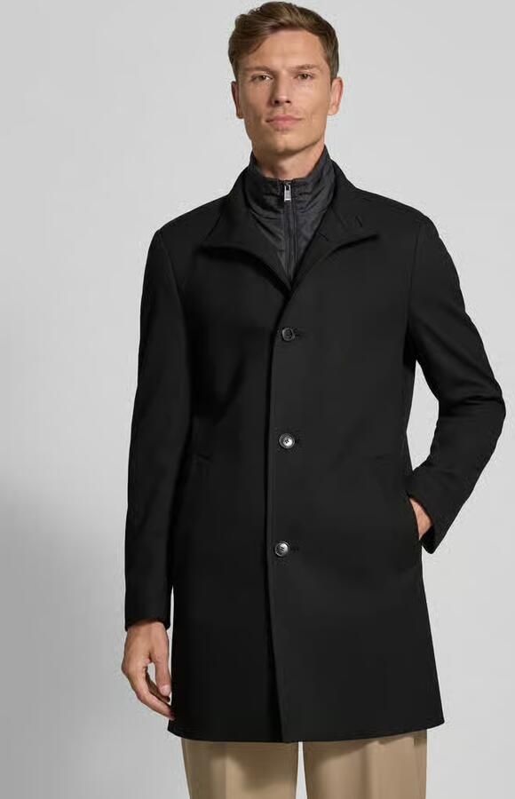 Boss Slim fit lange jas met structuurmotief model 'HYDE' - Foto 2