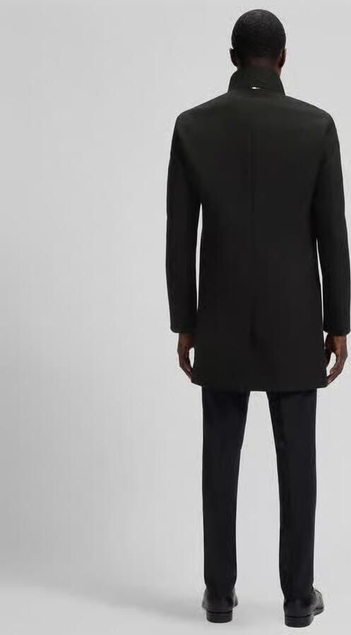 Boss Slim fit lange jas met structuurmotief model 'HYDE'