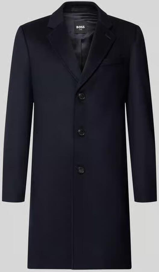Boss Slim fit lange jas van mix van wol en kasjmier model 'H-Hyde-264' - Foto 2