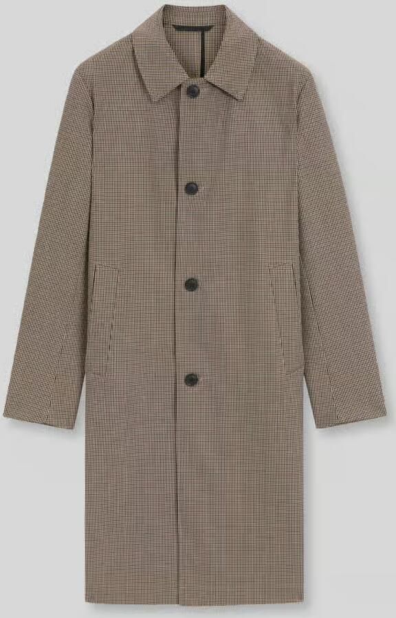 Boss relaxed fit lange wollen jas van pure scheerwol model 'C-Clark-264'