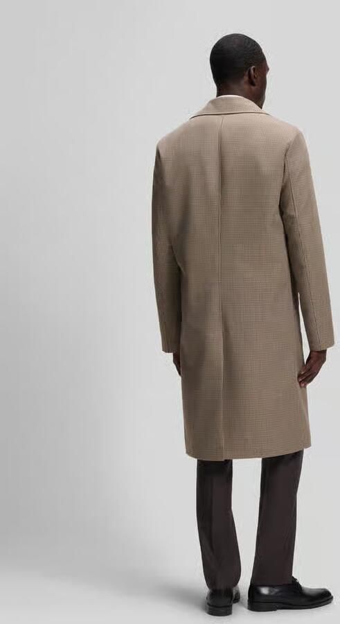Boss relaxed fit lange wollen jas van pure scheerwol model 'C-Clark-264' - Foto 2