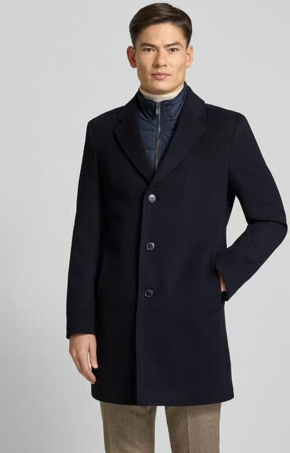 Boss Slim fit lange jas van wolmix model 'HYDE' - Foto 2
