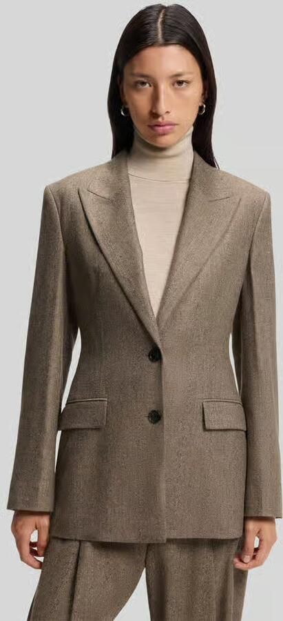 Boss Slim fit longblazer van viscosemix model 'Jonahsa' - Foto 3