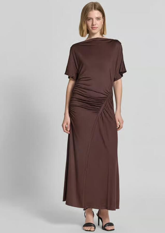 Boss slim fit maxi-jurk van viscosemix model 'ECAREN' - Foto 3