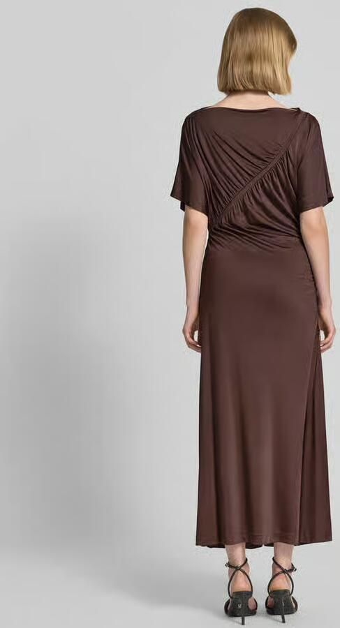 Boss slim fit maxi-jurk van viscosemix model 'ECAREN'