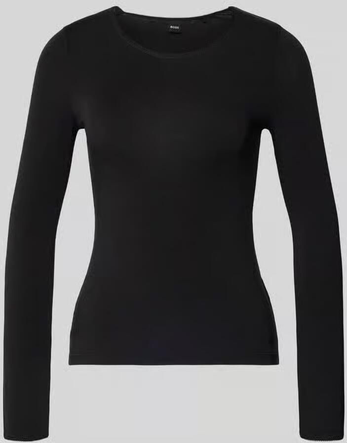 Boss Slim fit onderhemd met lange mouwen en wol model 'B.PURE'