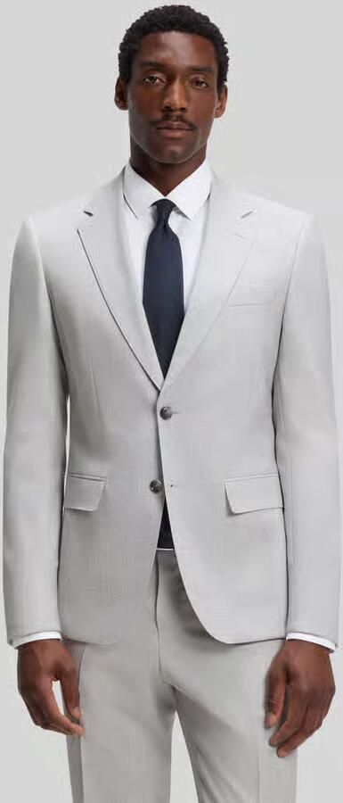 Boss slim fit pak van zuivere scheerwol model 'H-HUGE-2PCS-263' - Foto 4