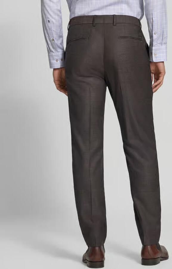 Boss Slim Fit pantalon van mix van scheerwol model 'H-Genius-MM-264' - Foto 2