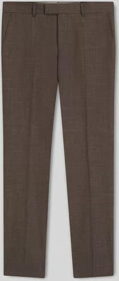 Boss Slim fit pantalon van mix van scheerwol zijde en linnen Model 'H-GENIUS-B1-262' - Foto 2