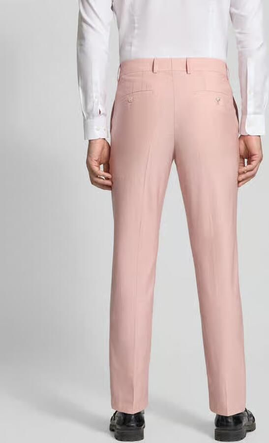 Boss Slim fit pantalon van mix van scheerwol zijde en linnen Model 'H-GENIUS-B1-262' - Foto 3