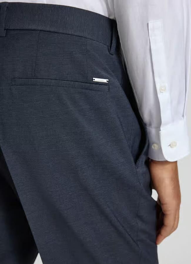 Boss Slim fit pantalon van scheerwolmix model 'GENIUS' - Foto 2