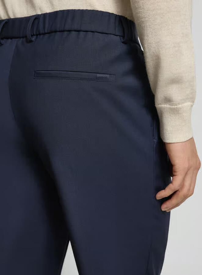 Boss Slim fit pantalon van scheerwolmix model 'GENIUS' - Foto 2