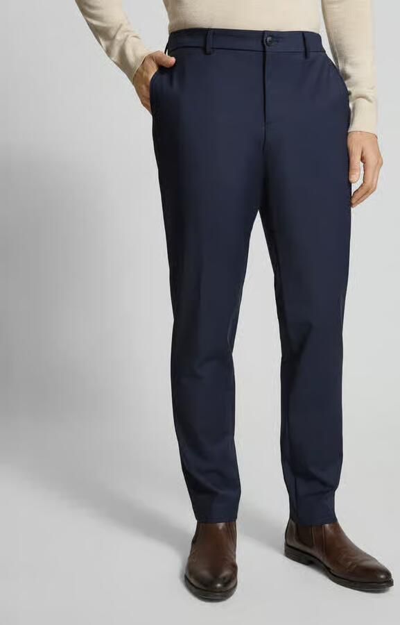 Boss Slim fit pantalon van scheerwolmix model 'GENIUS' - Foto 3