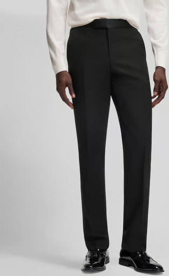 Boss Slim fit pantalon van zuivere scheerwol model 'Genius-Tux' - Foto 2