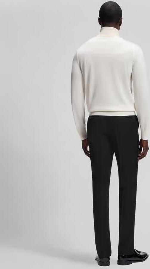 Boss Slim fit pantalon van zuivere scheerwol model 'Genius-Tux' - Foto 3