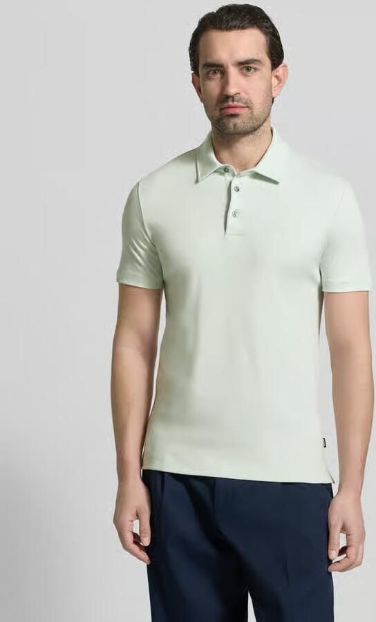 Boss Slim Fit poloshirt van puur katoen model 'PALOSH 30' - Foto 4