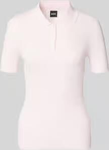 Boss slim fit poloshirt van ribtricot