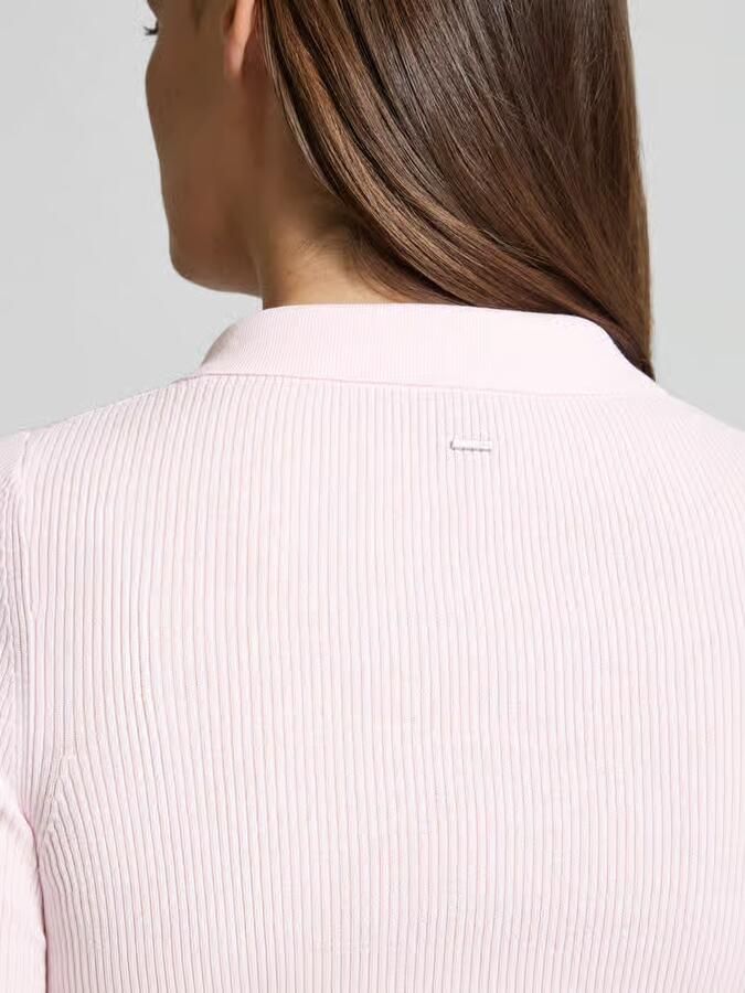 Boss slim fit poloshirt van ribtricot
