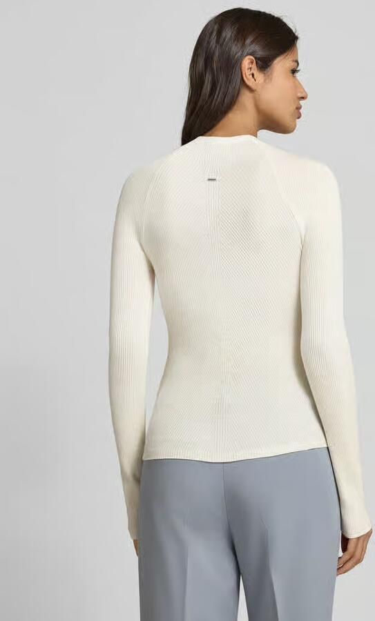 Boss Slim fit pullover met turtleneck van zuivere scheerwol model 'FOLIORA'