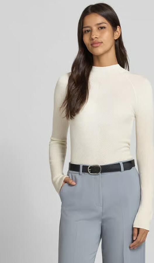 Boss Slim fit pullover met turtleneck van zuivere scheerwol model 'FOLIORA' - Foto 2