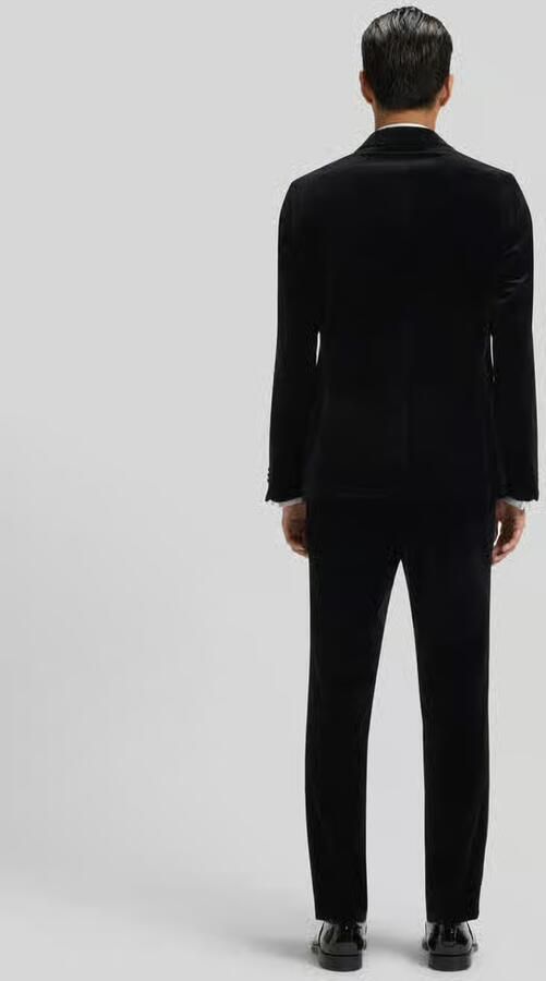 Boss Slim fit smokingjas van katoenfluweel model 'HUTSON'