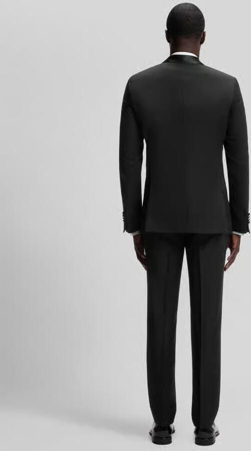 Boss Slim fit smoking van pure scheerwol model 'Huge-Tux-DB-264' - Foto 2