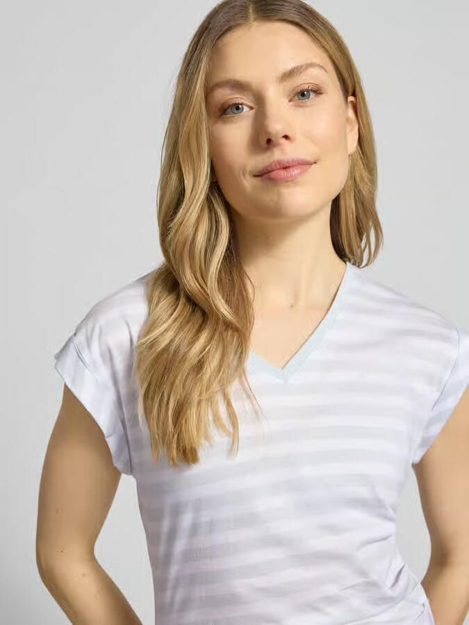 Boss Slim fit T-shirt van 100% katoen model 'EVKA'