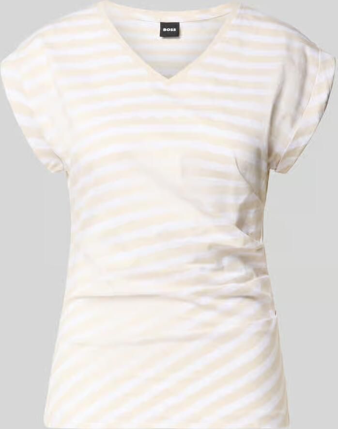 Boss Slim fit T-shirt van 100% katoen model 'EVKA' - Foto 2