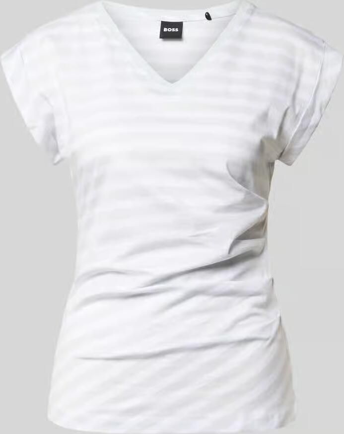 Boss Slim fit T-shirt van 100% katoen model 'EVKA' - Foto 2
