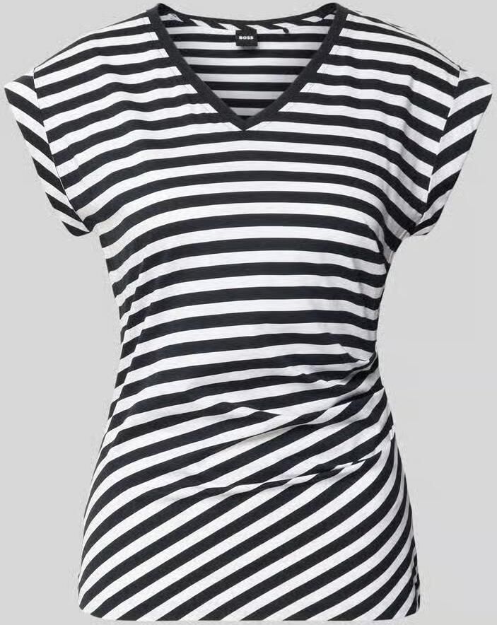 Boss Slim fit T-shirt van 100% katoen model 'EVKA' - Foto 2