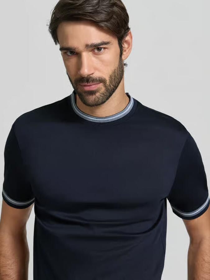 Boss Slim fit T-shirt van puur katoen model 'TESSLER 202' - Foto 2