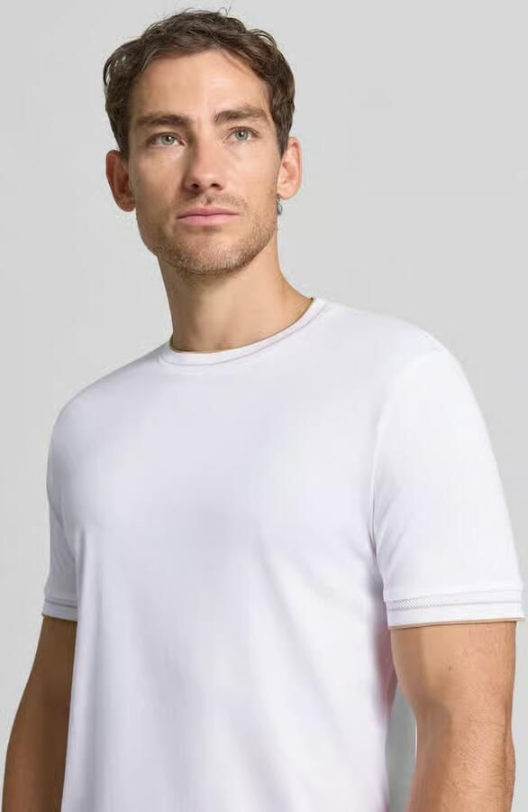 Boss Slim Fit t-shirt van zuivere katoen model 'Tessler 195' - Foto 3