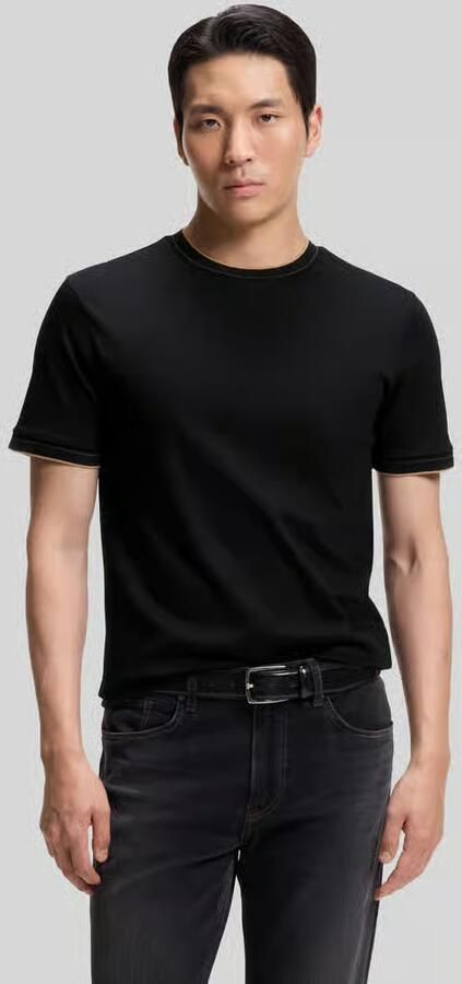 Boss Slim Fit t-shirt van zuivere katoen model 'Tessler 195' - Foto 3