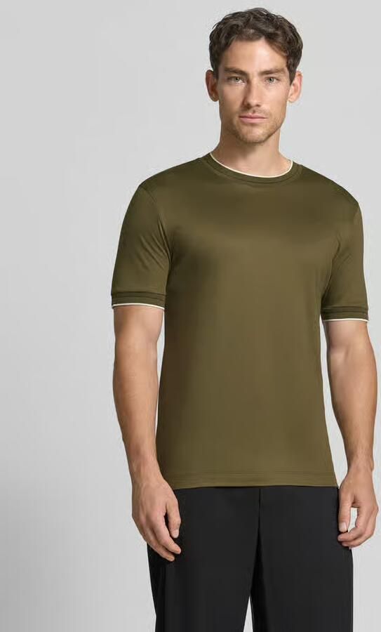 Boss Slim Fit t-shirt van zuivere katoen model 'Tessler 195' - Foto 3