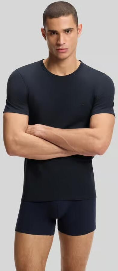 Boss Slim fit T-shirts van puur katoen in set van 3 - Foto 2
