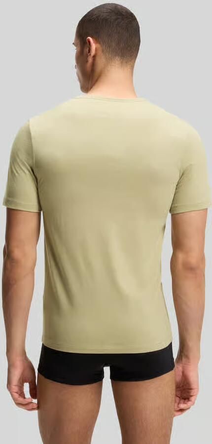 Boss Slim fit T-shirts van puur katoen in set van 3 - Foto 3