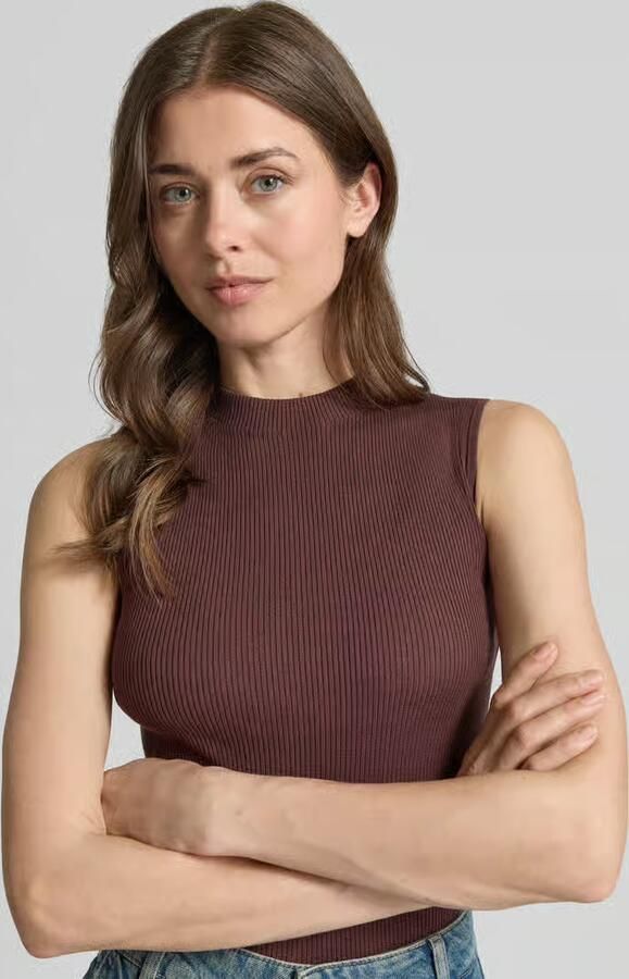 Boss Slim fit top met mock-neck model 'FESKIES'