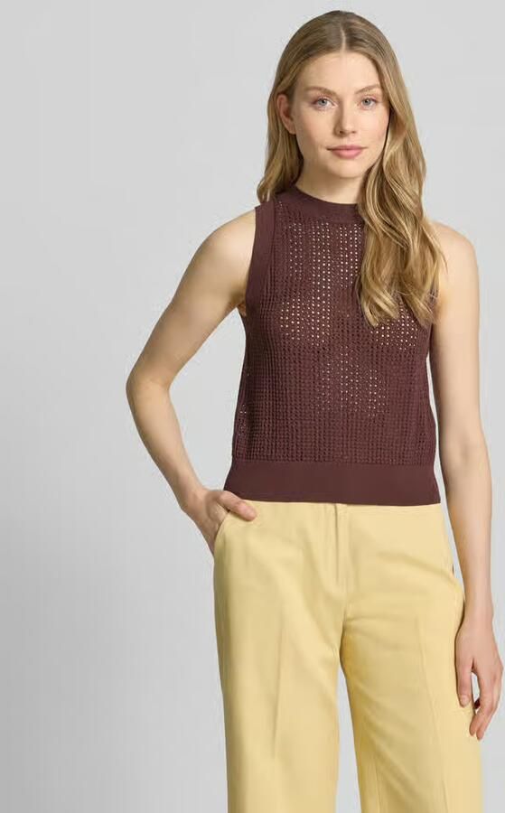 Boss slim fit top van viscosemix model 'FASSIA' - Foto 3
