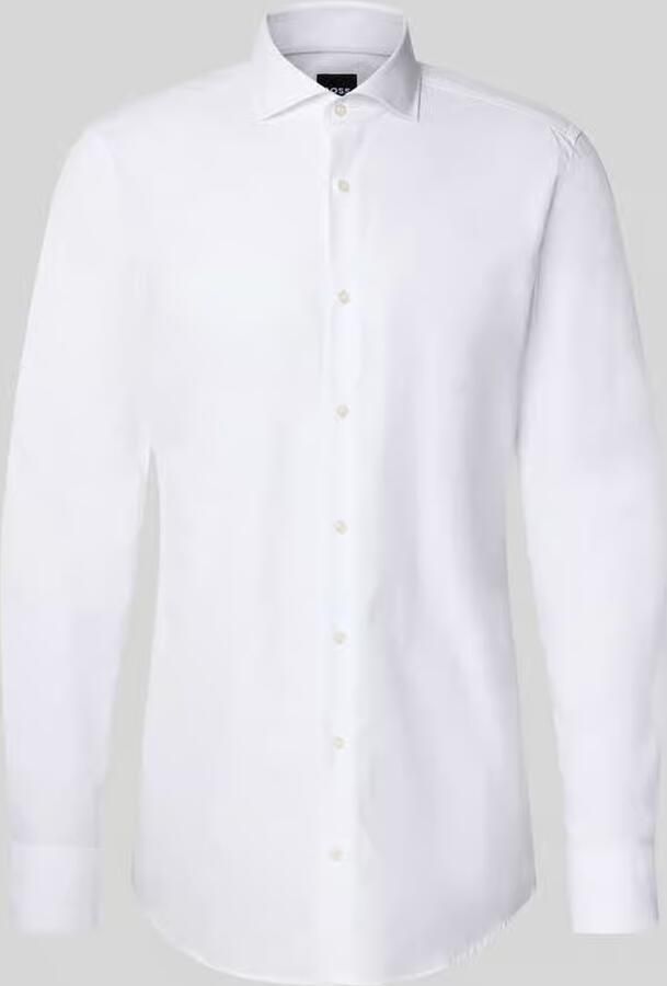Boss Slim fit vrijetijdshemdb van zuiver katoen met extra lange mouw model 'H-HANK-SP' - Foto 2