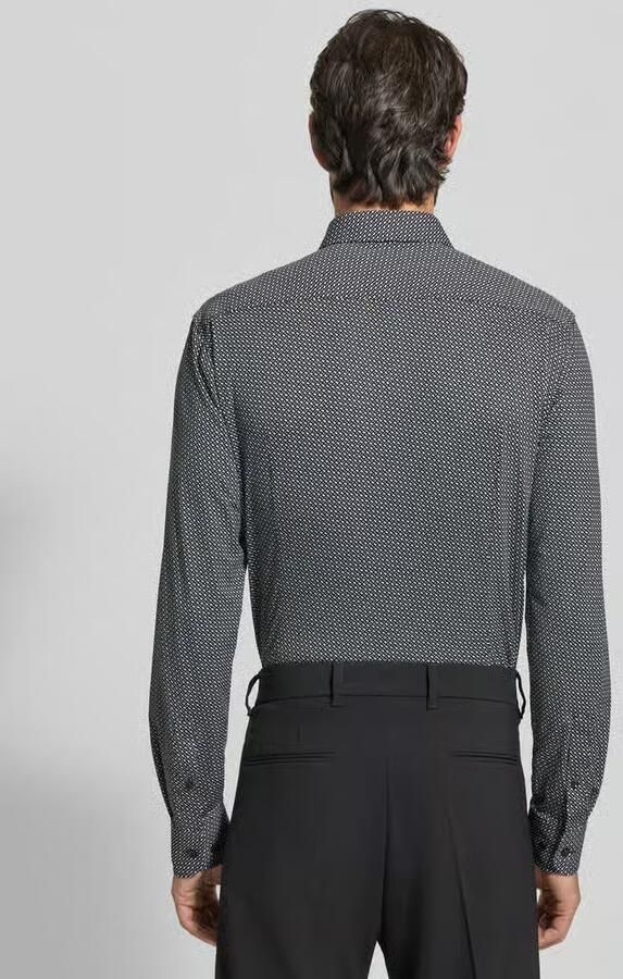 Boss Slim fit vrijetijdsoverhemd met all-over motief model 'HANK'